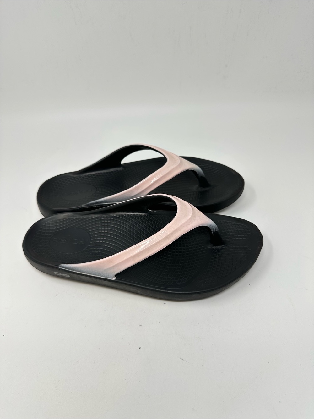 Oofos Oolala Luxe Women's 9 Recovery Comfort Light Pink Thong Sandals Water - Picture 2 of 11